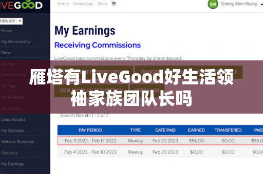 雁塔有LiveGood好生活领袖家族团队长吗