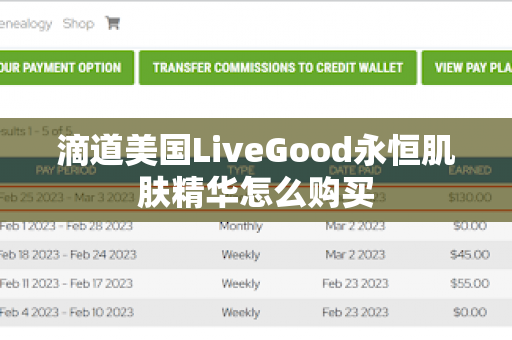 滴道美国LiveGood永恒肌肤精华怎么购买第1张-美商LiveGood