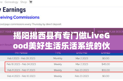 揭阳揭西县有专门做LiveGood美好生活乐活系统的伙伴吗第1张-美商LiveGood