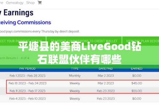 平塘县的美商LiveGood钻石联盟伙伴有哪些