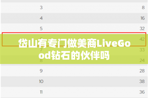 岱山有专门做美商LiveGood钻石的伙伴吗第1张-美商LiveGood